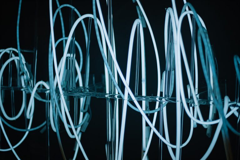 Abstract lighting design representing electrical innovation by Alpha Electric Group Suttons Bay.